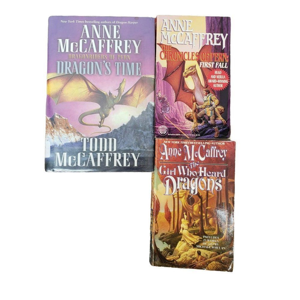 Anne McCaffrey  Dragonriders of Pern Dragons Time‎ First Fall Lot Paperback Book